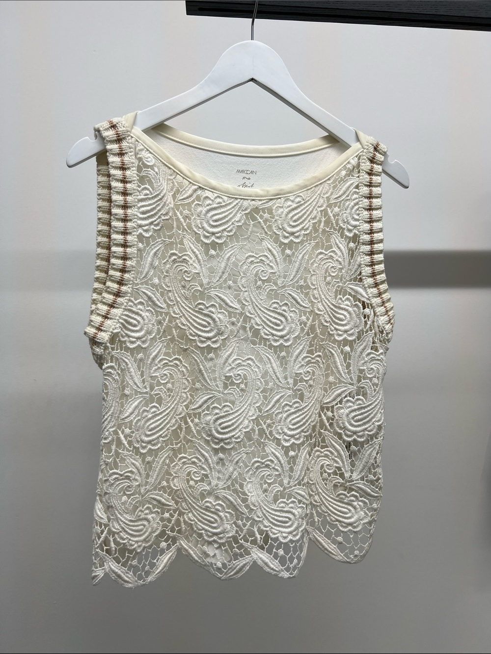 Marc Cain Ivory Lace Tank